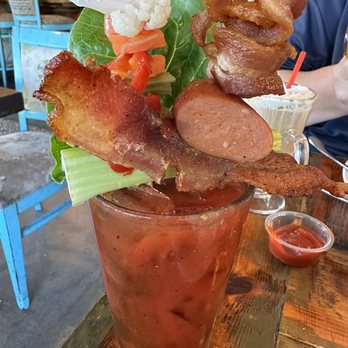 Farmer's Table - Ragin' Cajun Bloody Mary... looks great, tastes terrible. - New American Near Me - La Mesa, California Farmer's Table - Ragin' Cajun Bloody Mary... looks great, tastes terrible. - New American Near Me - La Mesa, California