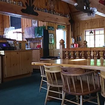 Gustav's - Upstairs at Gustavs . . . that door leads to a patio with umbrella'd tables outside. - German Near Me - Leavenworth, Washington