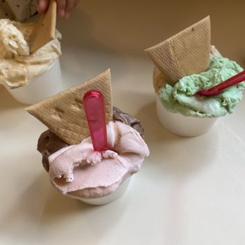 Dolce Spazio Dessert Cafe - Three "small". You can do two flavors in the "small". - Coffee & Tea Near Me - Los Gatos, California