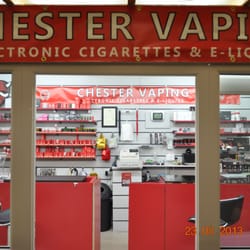 Chester Vaping - E-Cigarettes,/ Liquids. Established 3 years inside the indoor market of Chester.
Substantial range of accessories available.