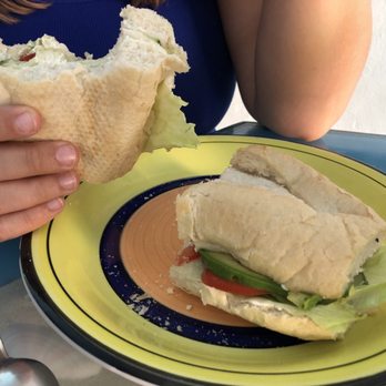 Café Cito - Torta with cream cheese, tomato, lettuce, and pickles - Breakfast & Brunch Near Me - Isla Mujeres, ROO