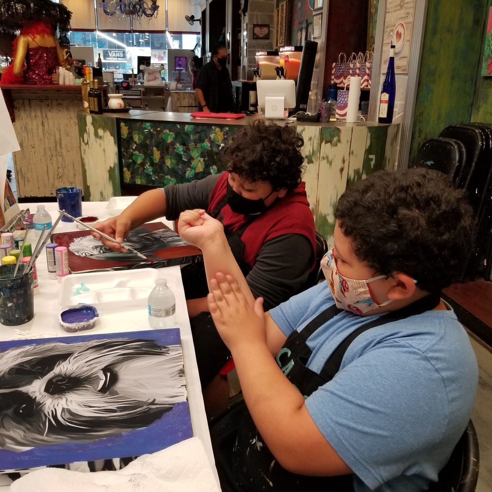 Calliope Street - Painting a solid background - Art Classes Near Me - Oviedo, Florida