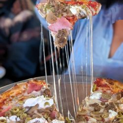 The Brick Pizzeria & Cafe - The cheese pull was unbelievable