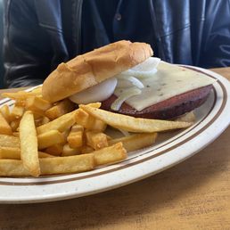 Fried Bologna Sandwich