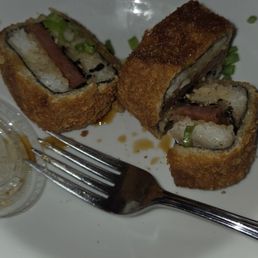 Deep fried spam musubi