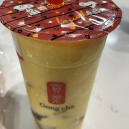 Mango milk slush with aiyu jelly Mango milk slush with aiyu jelly