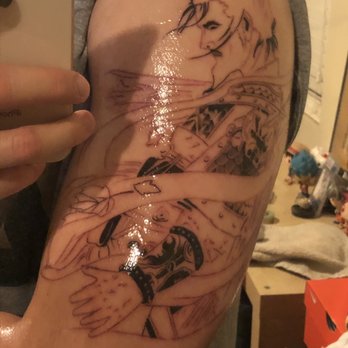Kings Tattoo - First session with pat completed my outline! - Tattoo Near Me - San Leandro, California Kings Tattoo - First session with pat completed my outline! - Tattoo Near Me - San Leandro, California