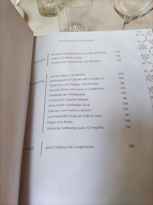 Menu photo 2 Pristino Madrid, M