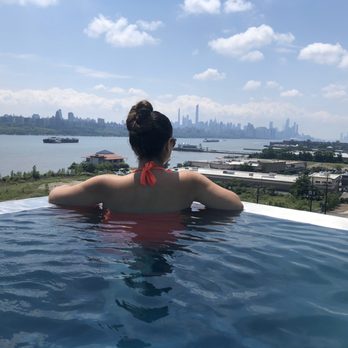 SoJo Spa Club - This Infinity pool view is amazing. During the sunset is 10times better! - Saunas Near Me - Edgewater, New Jersey SoJo Spa Club - This Infinity pool view is amazing. During the sunset is 10times better! - Saunas Near Me - Edgewater, New Jersey