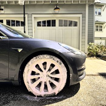 Moonshine Detailing - Tesla Wheel Bubble bath. - Auto Detailing Near Me Moonshine Detailing - Tesla Wheel Bubble bath. - Auto Detailing Near Me