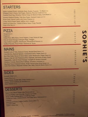 Menu photo 6 Sophie's Bar Dublin, D