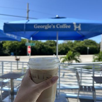 Georgies Coffee - Iced vanilla latte - Coffee & Tea Near Me - Marathon, Florida