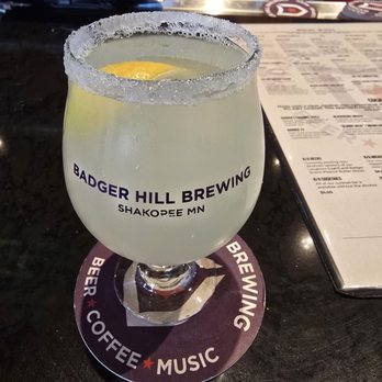 Badger Hill Brewing - Lemon drop cocktail - Breweries Near Me - Shakopee, Minnesota