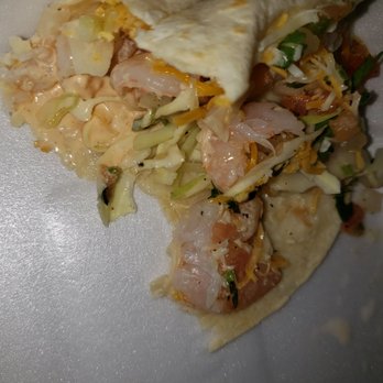 Tequileros Mexican Restaurant - Undercooked shrimp taco - Mexican Near Me - Independence, Missouri