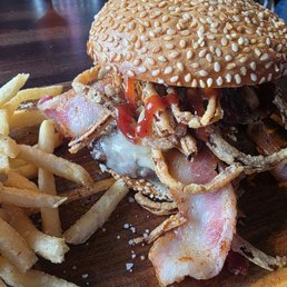 The Blvd Outlaw burger. The Blvd Outlaw burger.
