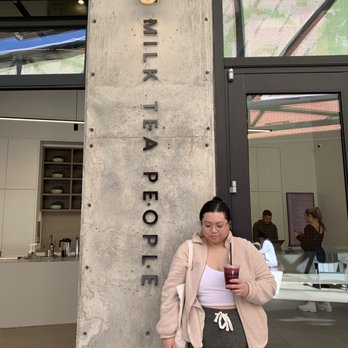 Milk Tea People - Sign outside ft. me. - Tea Rooms Near Me - Denver, Colorado