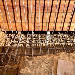 RANGEL CONCRETE - Base rebar, start of wall rebar, with back of form