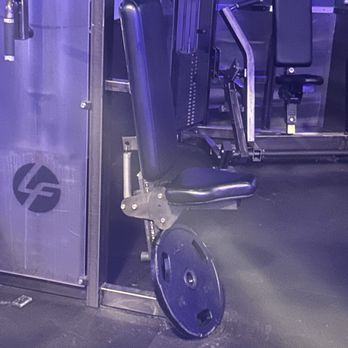 EōS Fitness - Fly machine broken with the seat being held up with a 45 plate - Gyms Near Me - Valencia, California EōS Fitness - Fly machine broken with the seat being held up with a 45 plate - Gyms Near Me - Valencia, California
