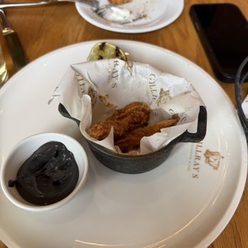 Gillray's Steakhouse & Bar - Squid with ink mayo - British Near Me - London, XGL