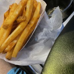 a basket of french fries a basket of french fries