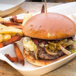 Graveyard Burger Guys - Blue Bacon Burger