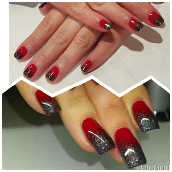 Riley's Nails & Spa - The look on the bottom is what I asked for, the one on the top was the result of ny request. - Waxing Near Me - Tempe, Arizona