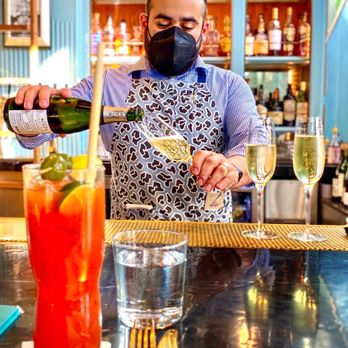 Villon - In House Bloody Mary Mix and Domain De La Taille - New American Near Me - San Francisco, California Villon - In House Bloody Mary Mix and Domain De La Taille - New American Near Me - San Francisco, California
