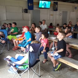 Hidden Valley Camping Area - Movies in the Pavillion on 3 huge tvs
