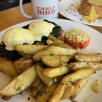 Early Bird - Frank Floyd Benedict... pretty good. Potatoes lacked a bit of flavor - New American Near Me - Fullerton, California