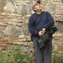 Dogwood Media Productions - Owner Dan Fabrizio admiring a church structure in Georgia, former Soviet Union.