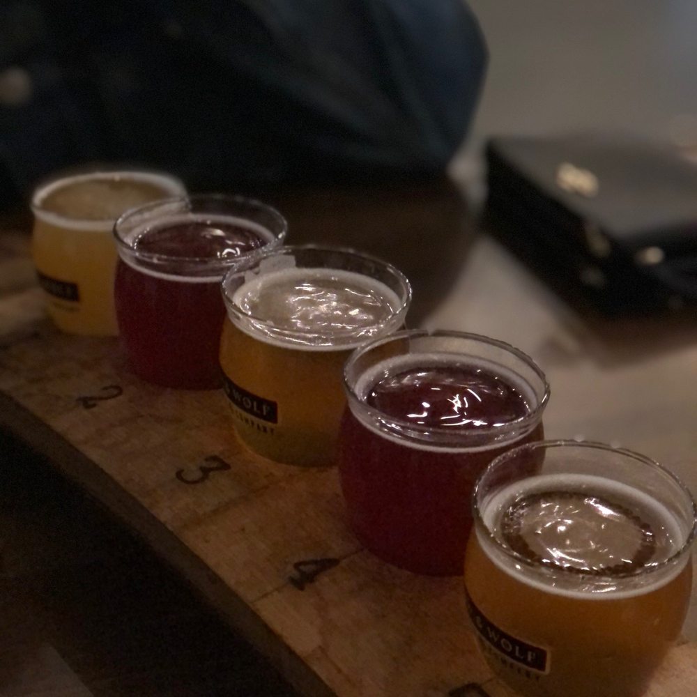Crow & Wolf - Full flight of minis - Breweries Near Me - Clovis, California