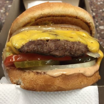 In-N-Out Burger - It's that moment when you think your cheeseburger is sticking it's tongue out at you when you take its picture. - Burgers Near Me - Norwalk, California In-N-Out Burger - It's that moment when you think your cheeseburger is sticking it's tongue out at you when you take its picture. - Burgers Near Me - Norwalk, California