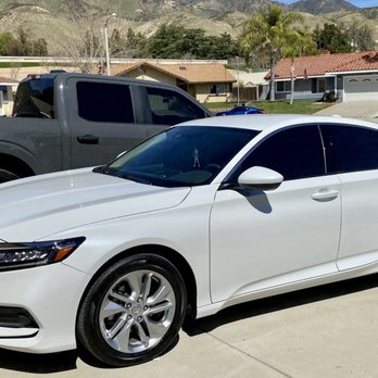 Prestige Window Tinting - 2021 Accord Limo tint in the rear, dark in the front. - Car Window Tinting Near Me - San Bernardino, California Prestige Window Tinting - 2021 Accord Limo tint in the rear, dark in the front. - Car Window Tinting Near Me - San Bernardino, California