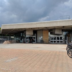 Eglinton West Subway Station - Outside the station looking at its west side from out front. July 2018