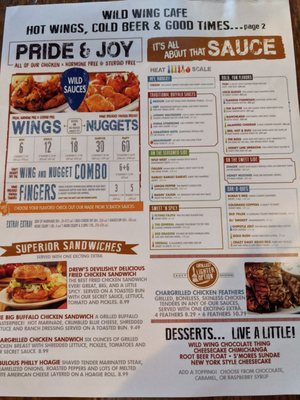 Menu photo 2 Wild Wing Cafe Powell, TN