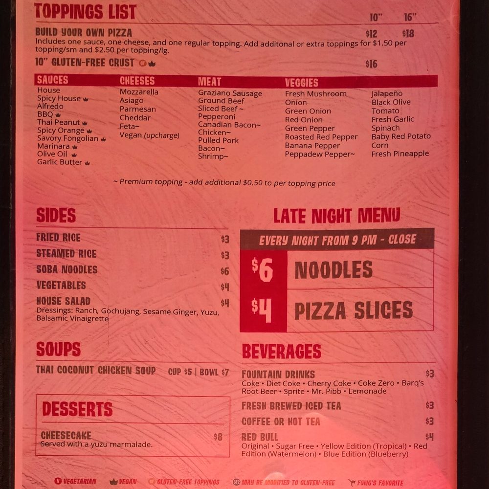 Fong's Pizza - Pizza Near Me - Des Moines, Iowa