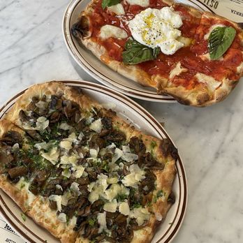 OSTE - Margherita Pinsa and Funghi Pinsa - Italian Near Me - Los Angeles, California