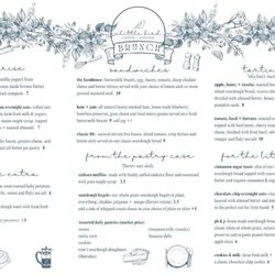 Whittle Bird Coffee - Food Menu