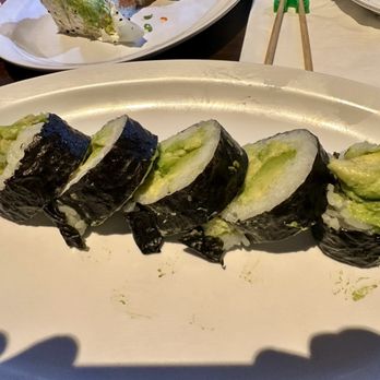 Sushi One Spot - Avocado roll. The last one had the avocado smashed down so it looked flat enough to call it a roll. - Sushi Bars Near Me - Montclair, California Sushi One Spot - Avocado roll. The last one had the avocado smashed down so it looked flat enough to call it a roll. - Sushi Bars Near Me - Montclair, California