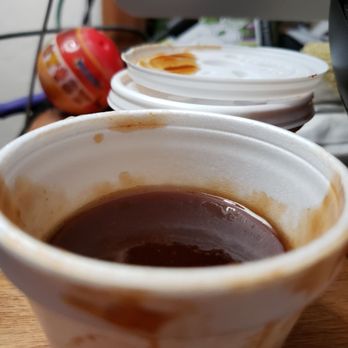 Freddy B's BBQ - Dude filled up the containers half way. Seriously though? - Barbeque Near Me - Antioch, California Freddy B's BBQ - Dude filled up the containers half way. Seriously though? - Barbeque Near Me - Antioch, California
