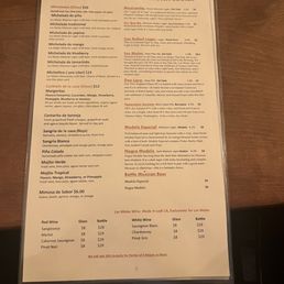 Drink Menu Drink Menu