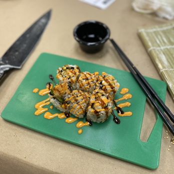The Sushi Class - Look how good my rolls are. You too could roll like me. - Cooking Classes Near Me - Southington, Connecticut The Sushi Class - Look how good my rolls are. You too could roll like me. - Cooking Classes Near Me - Southington, Connecticut