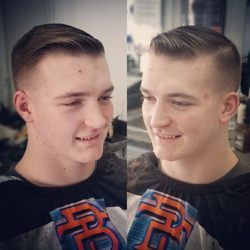 Tru Barbers - Drew all smiles for a TRU men's haircut at Tru Barbers. Thanks for your support!