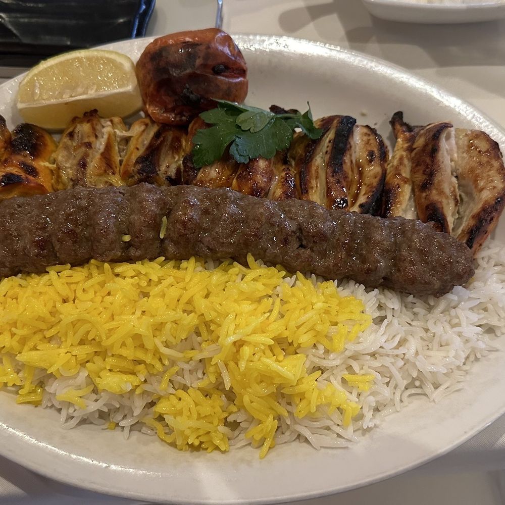 Shalizaar - Chicken thigh kabob + Beef Koobideh - Persian/Iranian Near Me - Belmont, California