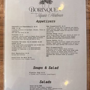 Borinquen Bar & Grill - Menu - Puerto Rican Near Me - Stafford, Virginia Borinquen Bar & Grill - Menu - Puerto Rican Near Me - Stafford, Virginia