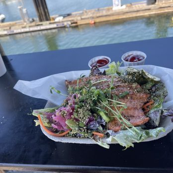 Red Fish Blue Fish - Grilled salmon salad - Fish & Chips Near Me - Victoria, British Columbia