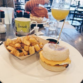 Smoke Brewing Company - Pork belly mclovin' with breakfast potatoes - Bars Near Me - Lee's Summit, Missouri Smoke Brewing Company - Pork belly mclovin' with breakfast potatoes - Bars Near Me - Lee's Summit, Missouri