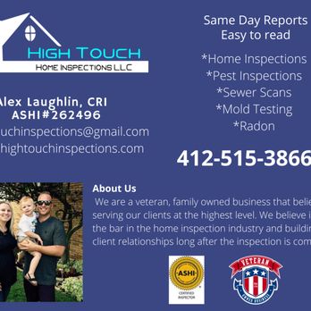 High Touch Home Inspections - Home Inspectors Near Me High Touch Home Inspections - Home Inspectors Near Me
