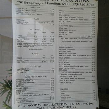 Palermos - Menu, good prices and variety - Italian Near Me - Hannibal, Missouri