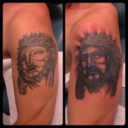 Mountainside Tattoo & Piercing VT - Jesus Tattoo Fix Up
